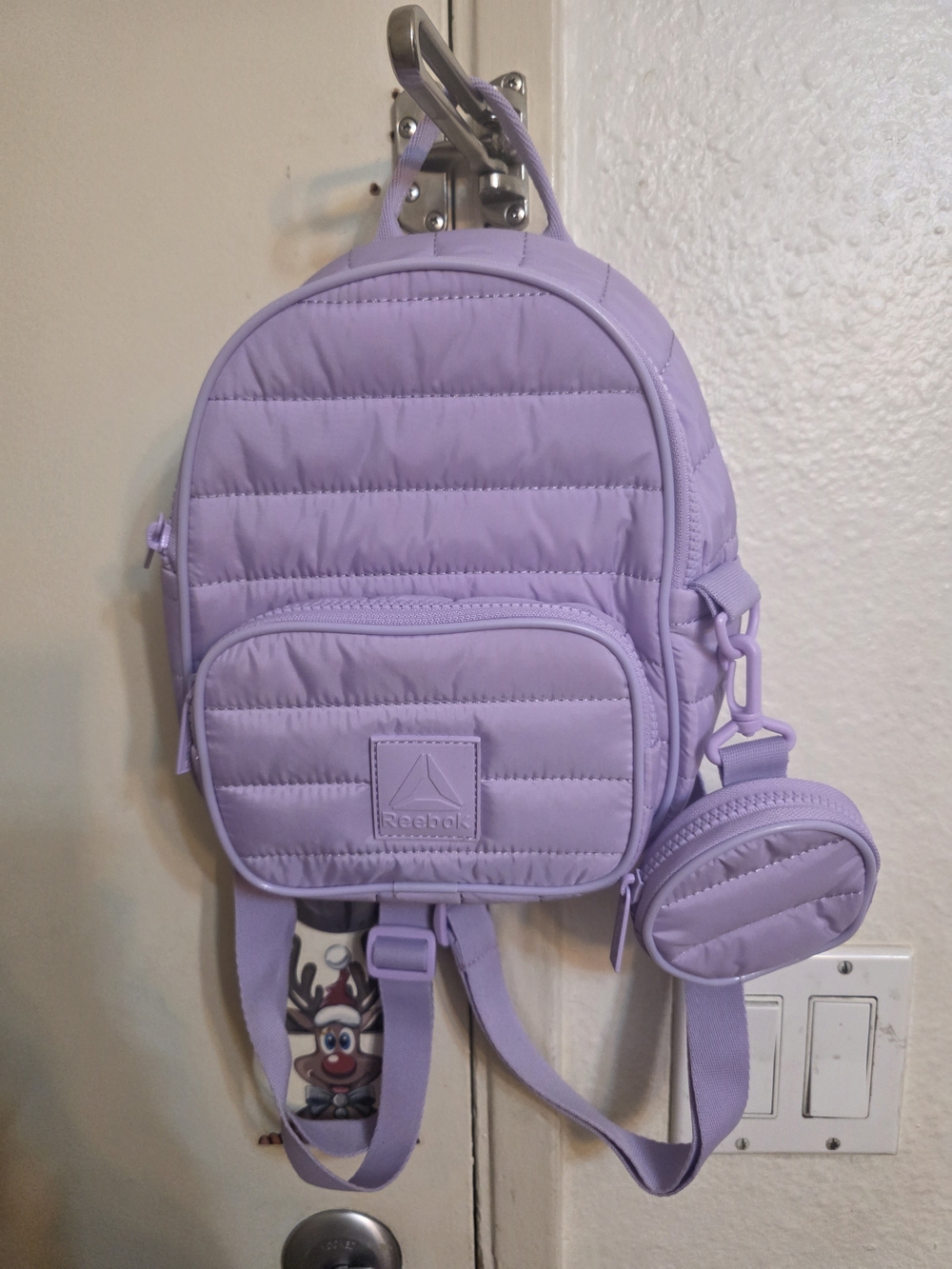 Reebok Kids Lavender Quilted Mini Backpack